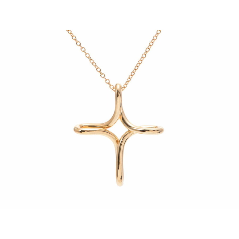 Tiffany Infinity Cross Necklace Yellow Gold